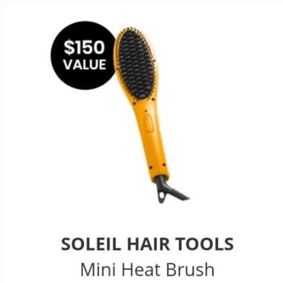 🎀 SOLEIL HAIR TOOLS Mini Heat styling Brush - Picture 6 of 7